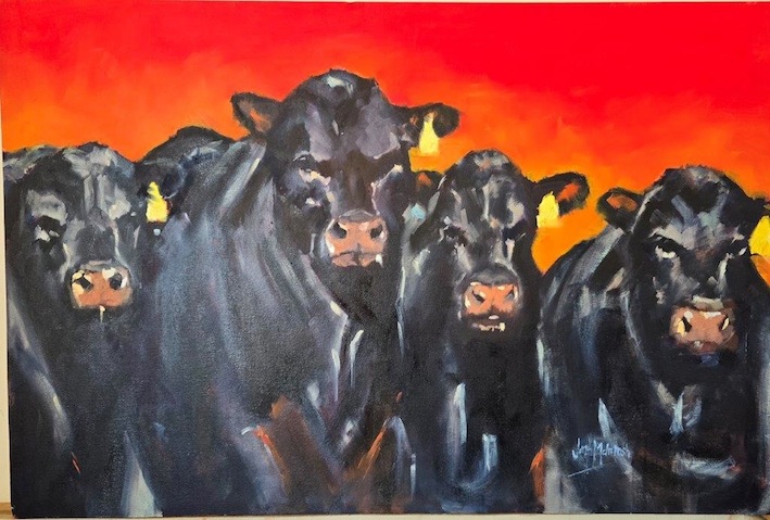 Jane MacIntosh| Black Angus    | McAtamney Gallery and Design Store | Geraldine NZ